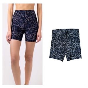 Koral Slalom Cheetara High Rise Bike Shorts In Blue